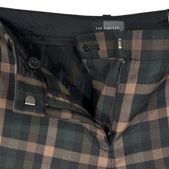 The Limited SZ 8 Ankle Pencil Dress Pants Plaid Pockets Low Waist Career Multi - Picture 3 of 9